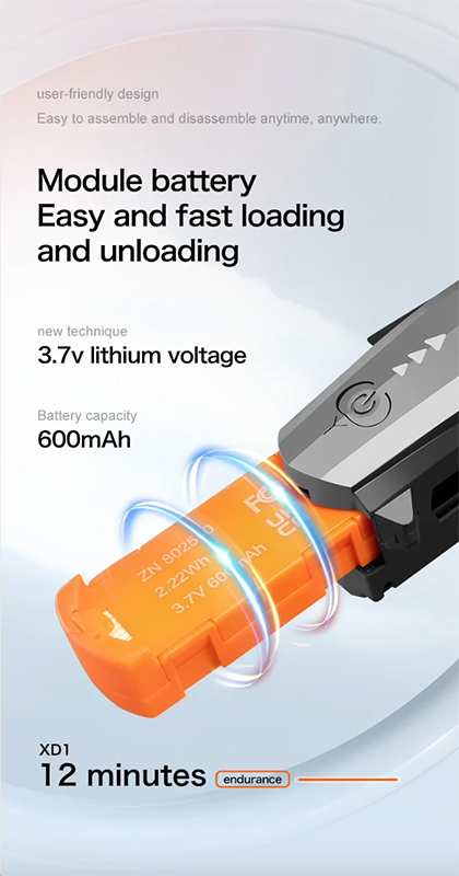 مینی کوادکوپتر دوربین دار مدل XD1 Mini Drone