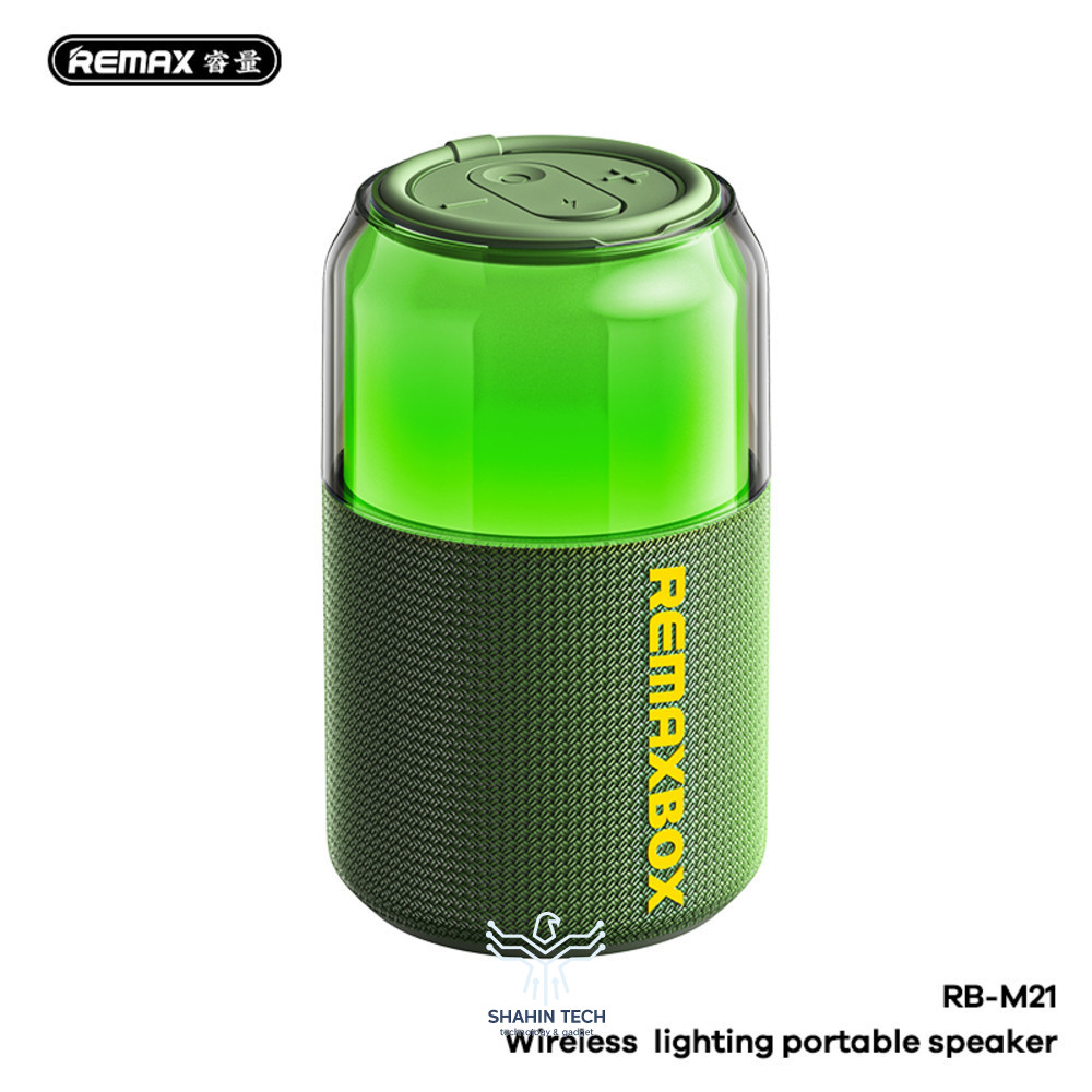 اسپیکر بلوتوث قابل حمل ریمکس مدل RB-M21؛ نورپردازی RGB و طراحی شیک
