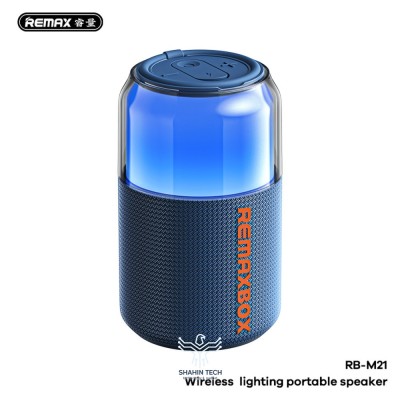 اسپیکر بلوتوث قابل حمل ریمکس مدل RB-M21؛ نورپردازی RGB و طراحی شیک