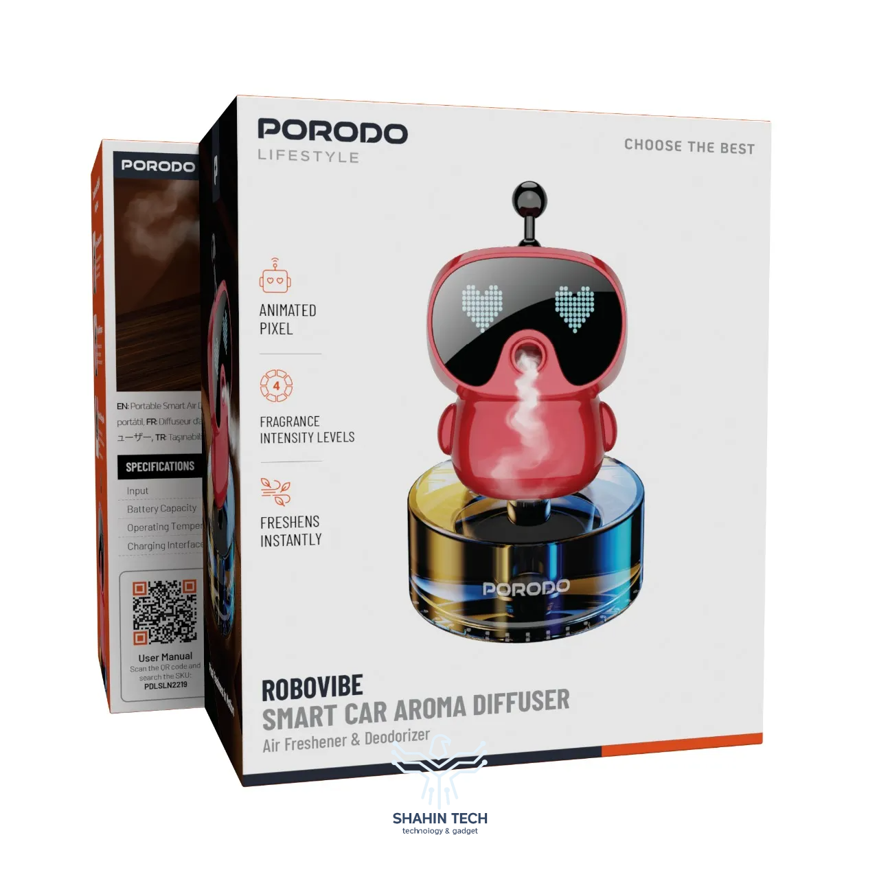 پخش کننده عطر هوشمند خودرو پورودو مدل  Robovibe