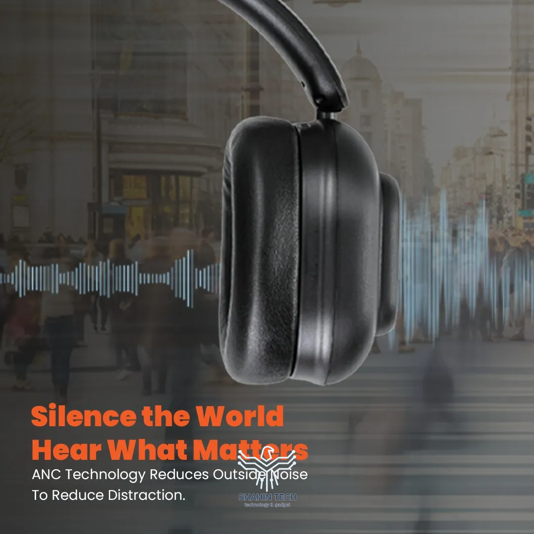 هدفون Porodo Soundtec Touchwave ANC با صفحه لمسی جداشدنی