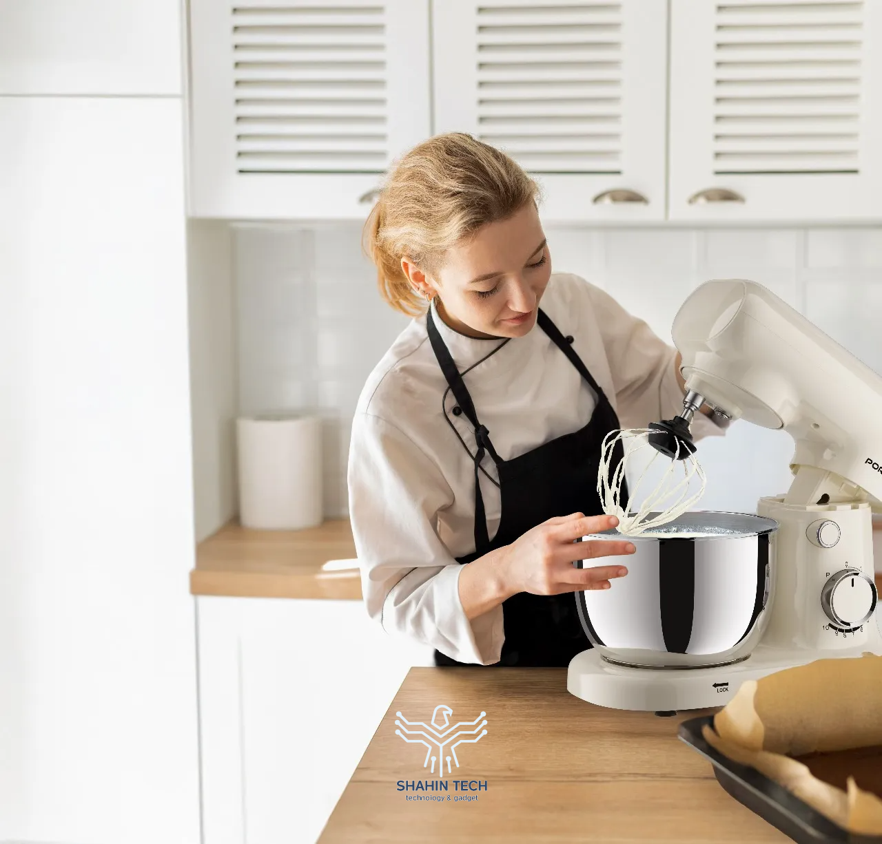 همزن برقی خانگی Porodo Lifestyle با سری شیب‌دار -شیری