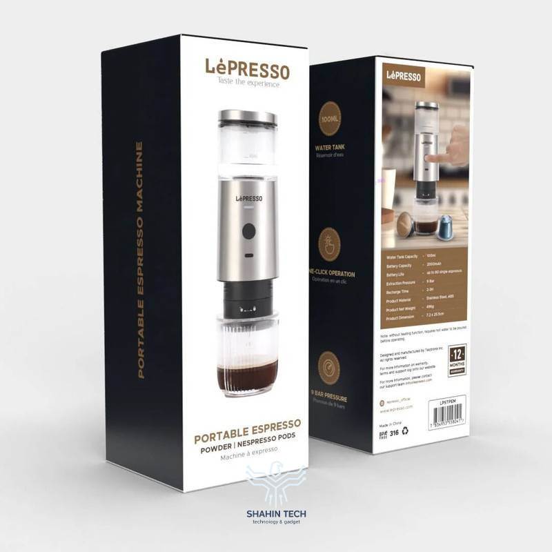 اسپرسوساز شارژی استیل لپرسو مدل LPSTPEM قابل حمل(گارانتی 3 ماهه)