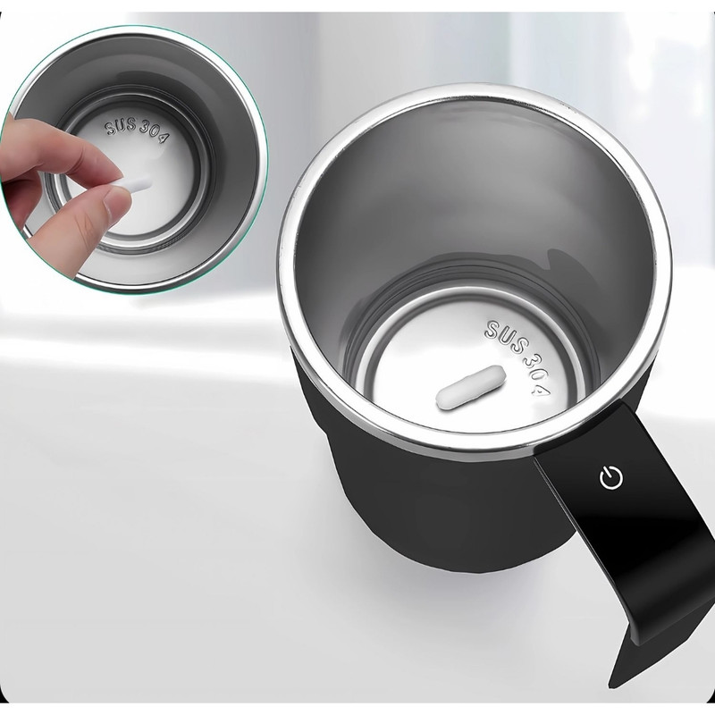 ماگ همزن مغناطیسی لپرسو Lepresso Stirmagic Auto Stirring Mug مدل LPCFFM0018