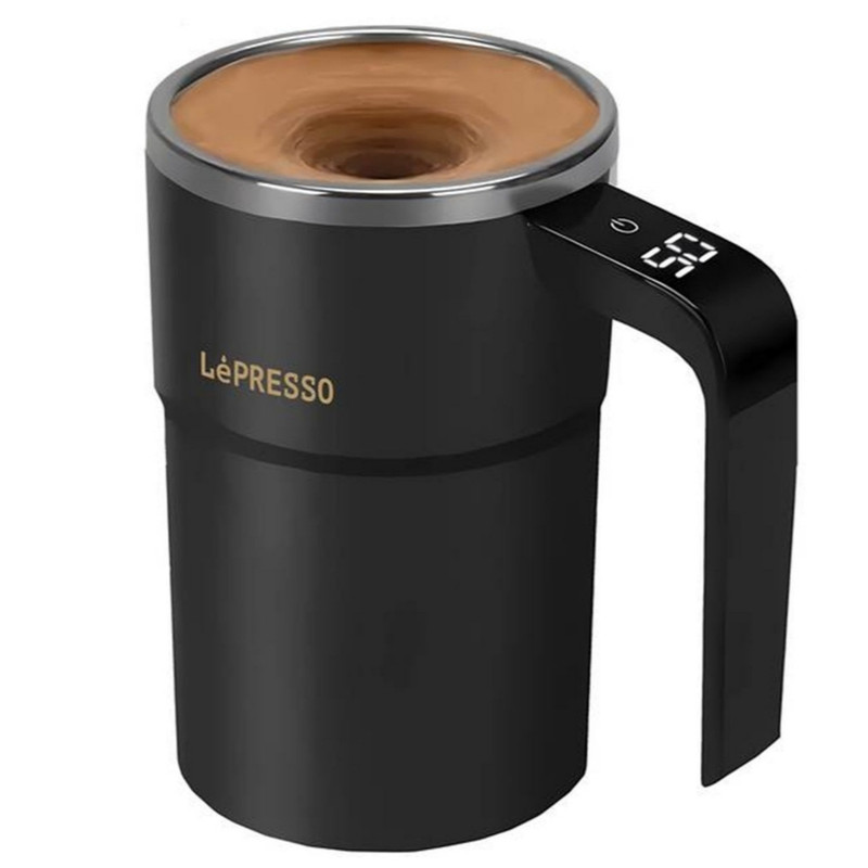 ماگ همزن مغناطیسی لپرسو Lepresso Stirmagic Auto Stirring Mug مدل LPCFFM0018