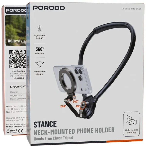 هولدر گردنی گوشی پرودو مدل Stance PDG03JBK